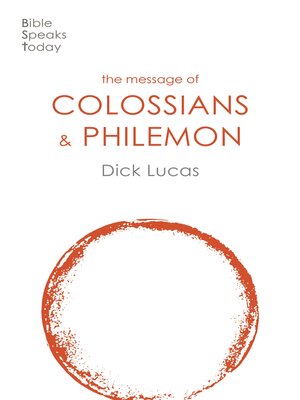 cover image of The Message of Colossians & Philemon